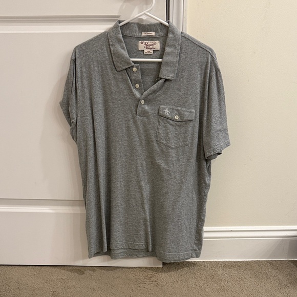 Original Penguin Men's Gray Polo Shirt - Picture 1 of 2